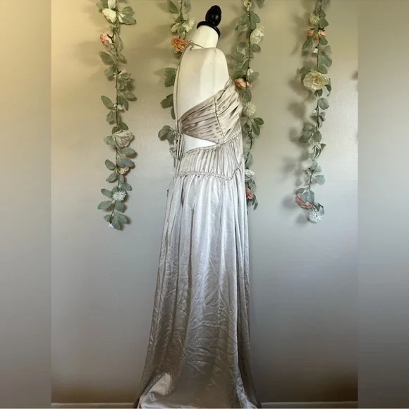 Jonathan Simkhai Strapless Gown Dress in stone NWT Formal Bridal - Picture 7 of 14